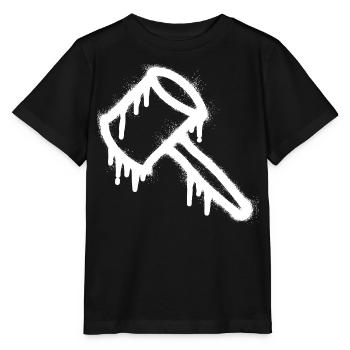 Hammer Justice Graffiti - T-shirt bio MINI CREATOR Stanley/Stella Enfant - noir - Devant - Mikhail (115cm)