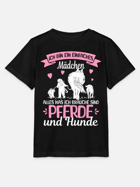 Einfaches Mädchen Pferde - Stanley/Stella Kinder T-Shirt MINI CREATOR  - Schwarz