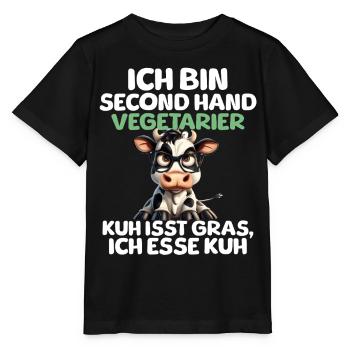 Second Hand Vegetarian - Stanley/Stella MINI CREATOR Kids’ T-Shirt - black - Front - Mikhail (115cm)