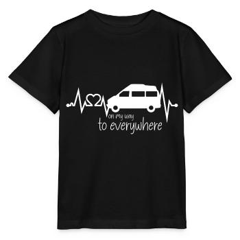 Camping unterwegs Freiheit Reise - Stanley/Stella Kinder T-Shirt MINI CREATOR  - Schwarz - Vorne - Mikhail (115cm)