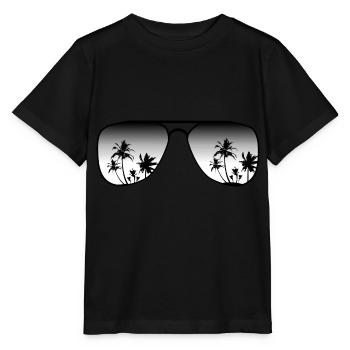 lunettes de soleil - T-shirt bio MINI CREATOR Stanley/Stella Enfant - noir - Devant - Mikhail (115cm)