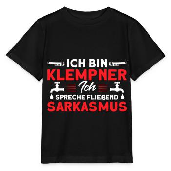 Sanitär Klempner Anlagenmechaniker Geschenk - Stanley/Stella Kinder T-Shirt MINI CREATOR  - Schwarz - Vorne - Mikhail (115cm)