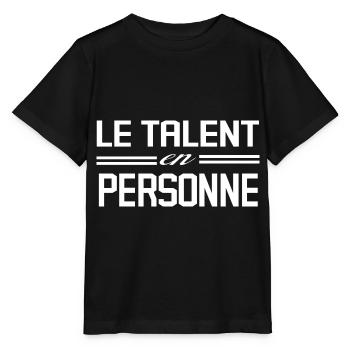 Le Talent En Personne - T-shirt bio MINI CREATOR Stanley/Stella Enfant - noir - Devant - Mikhail (115cm)