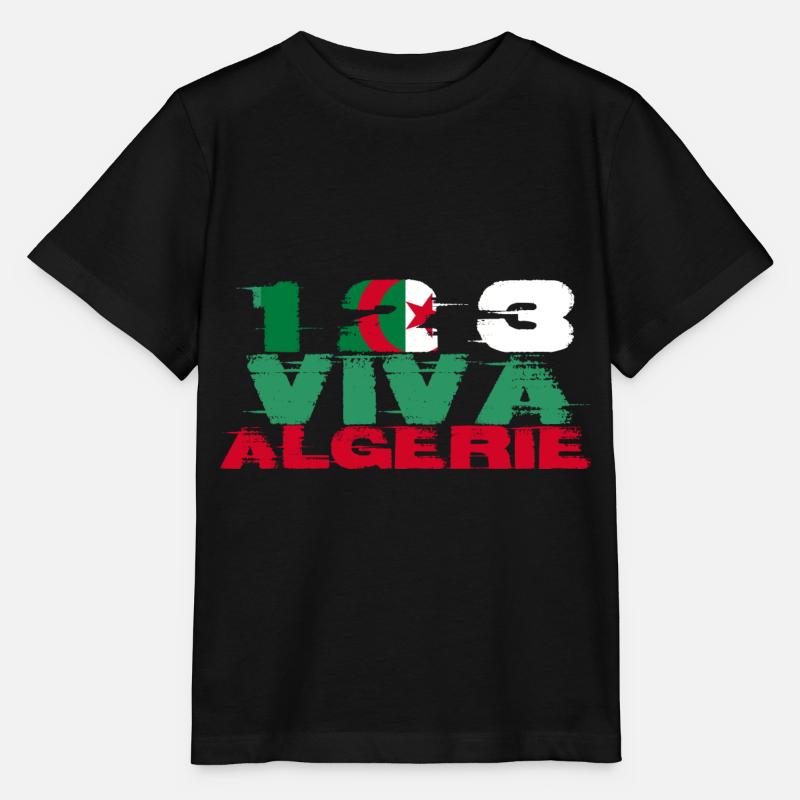 One two three viva l'Algérie - T-shirt bio MINI CREATOR Stanley/Stella Enfant - noir