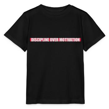 Citation de discipline sur la motivation - T-shirt bio MINI CREATOR Stanley/Stella Enfant - noir - Devant - Mikhail (115cm)