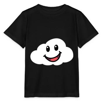 Émotions Sentiments Amical Nuage Ciel - T-shirt bio MINI CREATOR Stanley/Stella Enfant - noir - Devant - Mikhail (115cm)