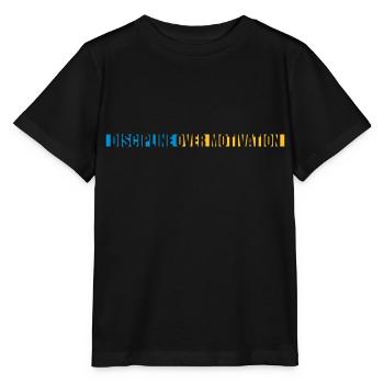 Citation de discipline sur la motivation - T-shirt bio MINI CREATOR Stanley/Stella Enfant - noir - Devant - Mikhail (115cm)