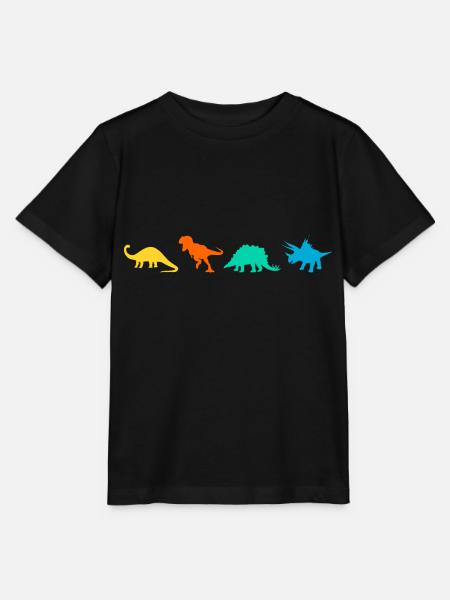 Dinosaurier - Stanley/Stella Kinder T-Shirt MINI CREATOR - Schwarz