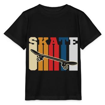 Skateboard skateboard skateboard skate skate Halfpipe - T-shirt bio MINI CREATOR Stanley/Stella Enfant - noir - Devant - Mikhail (115cm)