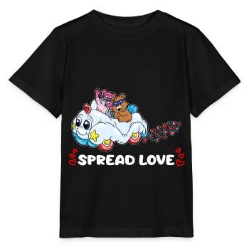 Spread Love - Stanley/Stella MINI CREATOR Kids’ T-Shirt - black - Front - Mikhail (115cm)