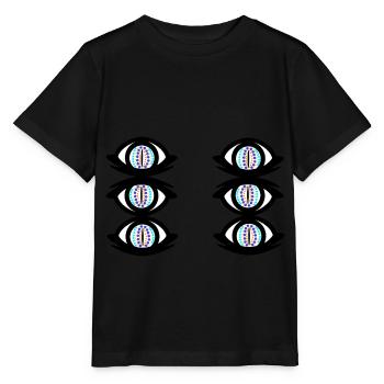 Eye Eyes Fantasy Chaman Spirituel Occulte - T-shirt bio MINI CREATOR Stanley/Stella Enfant - noir - Devant - Mikhail (115cm)