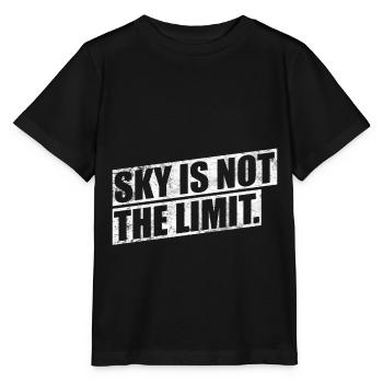 Le ciel n'est pas la limite - T-shirt bio MINI CREATOR Stanley/Stella Enfant - noir - Devant - Mikhail (115cm)