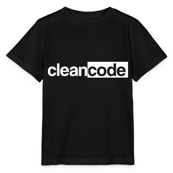 Clean code - Stanley/Stella Kinder T-Shirt MINI CREATOR  - Schwarz - Vorne - Mikhail (115cm)