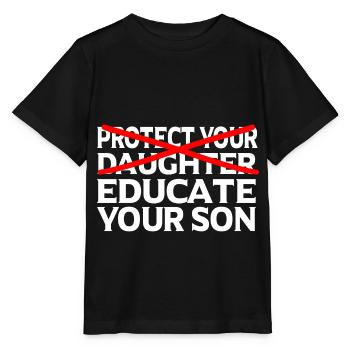 Feministin Feminismus Emanzipation Geschenk - Stanley/Stella Kinder T-Shirt MINI CREATOR  - Schwarz - Vorne - Mikhail (115cm)