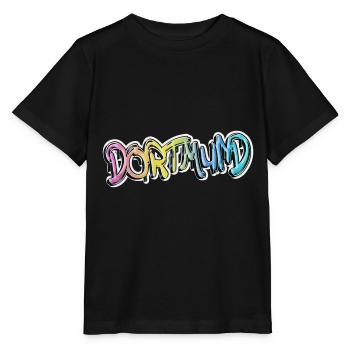 Dortmund Deutschland Stadt Graffiti Spray Sprayer - Stanley/Stella Kinder T-Shirt MINI CREATOR  - Schwarz - Vorne - Mikhail (115cm)