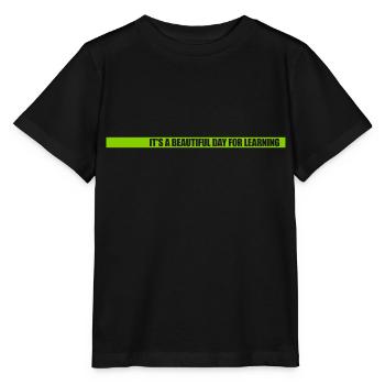 beautiful day for learning - Stanley/Stella MINI CREATOR Kids’ T-Shirt - black - Front - Mikhail (115cm)