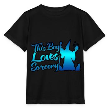 Dieser Junge liebt Zauberei - Stanley/Stella Kinder T-Shirt MINI CREATOR  - Schwarz - Vorne - Mikhail (115cm)