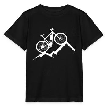 Traversée des Alpes Alpes Italie VTT - T-shirt bio MINI CREATOR Stanley/Stella Enfant - noir - Devant - Mikhail (115cm)