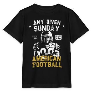 Any given Sunday - American Football - Stanley/Stella Kinder T-Shirt MINI CREATOR  - Schwarz - Vorne - Mikhail (115cm)