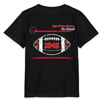 Conception de l’équipe de football américain de San Francisco - T-shirt bio MINI CREATOR Stanley/Stella Enfant - noir - Devant - Mikhail (115cm)