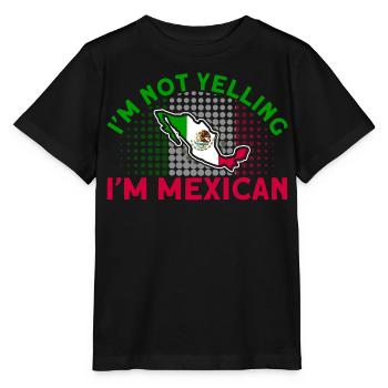 Drapeau mexicain Cadeau de racines mexicaines - T-shirt bio MINI CREATOR Stanley/Stella Enfant - noir - Devant - Mikhail (115cm)