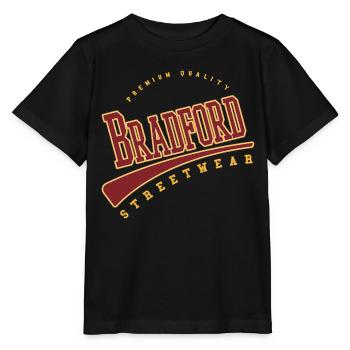 Bradford Angleterre UK College High School Style - T-shirt bio MINI CREATOR Stanley/Stella Enfant - noir - Devant - Mikhail (115cm)