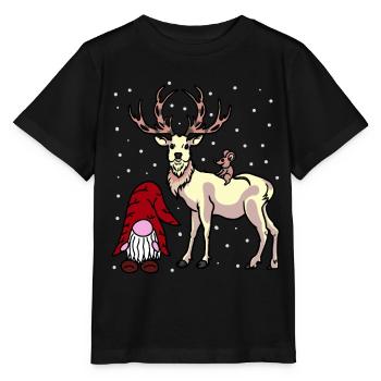 Nikolaus Xmas Weihnachten Fantasy Christmas Kind - Stanley/Stella Kinder T-Shirt MINI CREATOR  - Schwarz - Vorne - Mikhail (115cm)