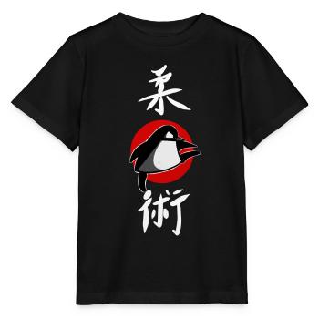 drôle Ju Jutsu Pingouin Jiu Jitsu Shirt Autocollant - T-shirt bio MINI CREATOR Stanley/Stella Enfant - noir - Devant - Mikhail (115cm)