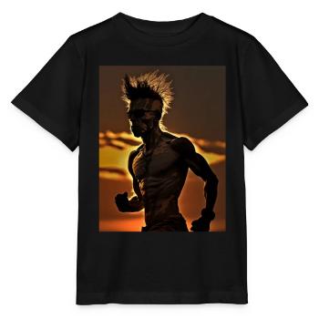 Punk Läufer - Stanley/Stella Kinder T-Shirt MINI CREATOR  - Schwarz - Vorne - Mikhail (115cm)