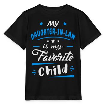 Meine Schwiegertochter ist mein Lieblingskind - Stanley/Stella Kinder T-Shirt MINI CREATOR  - Schwarz - Vorne - Mikhail (115cm)