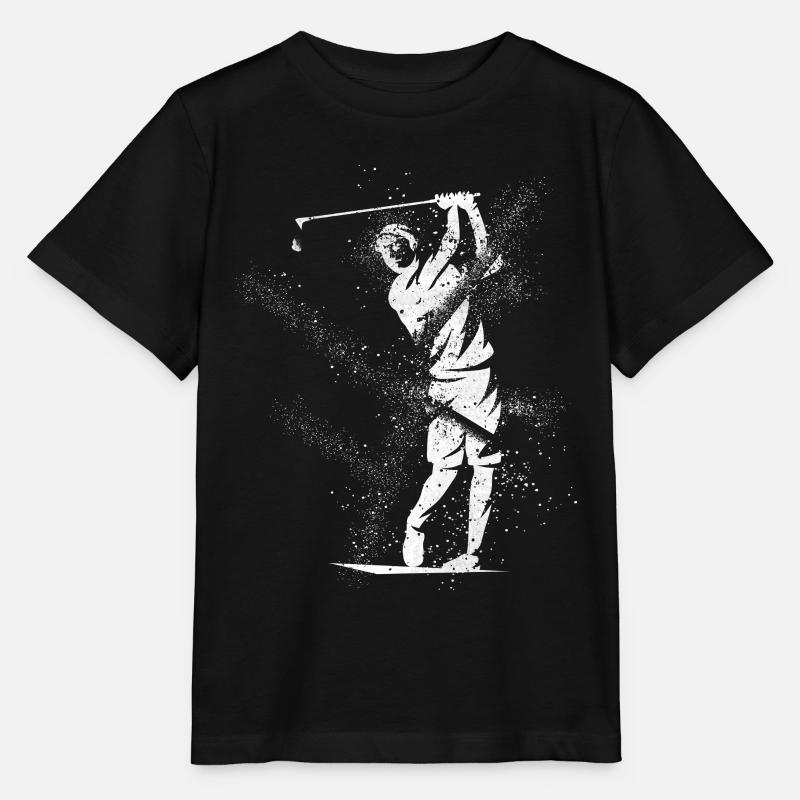 Golf, Golf, Golfeur, Sport, Hobby, Splash, Grunge - T-shirt bio MINI CREATOR Stanley/Stella Enfant - noir