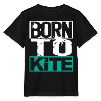 Né pour cerf-volant - T-shirt bio MINI CREATOR Stanley/Stella Enfant - noir - Devant - Mikhail (115cm)