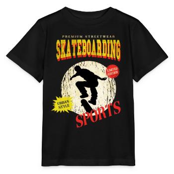 Skateboarding Skate Skater Skateboard Sk8 Vintage - Stanley/Stella MINI CREATOR Kids’ T-Shirt - black - Front - Mikhail (115cm)