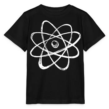 Atom Struktur Skizze retro - Stanley/Stella Kinder T-Shirt MINI CREATOR  - Schwarz - Vorne - Mikhail (115cm)