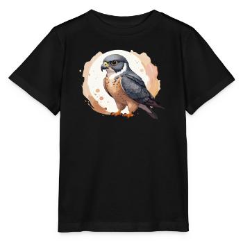 Peregrine Falcon Cool Falk in pallet colours - Stanley/Stella MINI CREATOR Kids’ T-Shirt - black - Front - Mikhail (115cm)