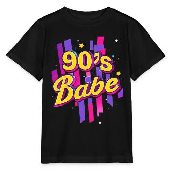 des années 90 Babe coloré - T-shirt bio MINI CREATOR Stanley/Stella Enfant - noir - Devant - Mikhail (115cm)