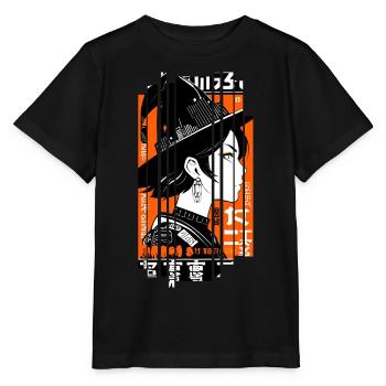 Geometrische Frau Hexe Halloween - Stanley/Stella Kinder T-Shirt MINI CREATOR  - Schwarz - Vorne - Mikhail (115cm)