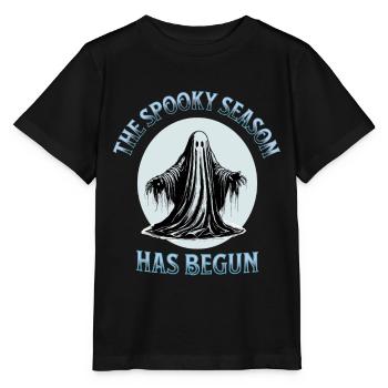 Die gruselige Jahreszeit hat begonnen - Stanley/Stella Kinder T-Shirt MINI CREATOR  - Schwarz - Vorne - Mikhail (115cm)
