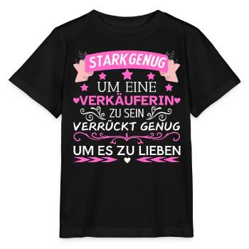 Eine Verkäuferin zu sein Verkäuferin Beruf - Stanley/Stella Kinder T-Shirt MINI CREATOR  - Schwarz - Vorne - Mikhail (115cm)