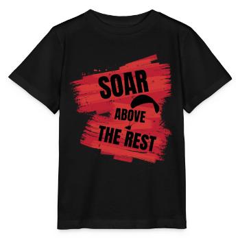 Soar Above the Rest – Paragliding Design - Stanley/Stella MINI CREATOR Kids’ T-Shirt - black - Front - Mikhail (115cm)