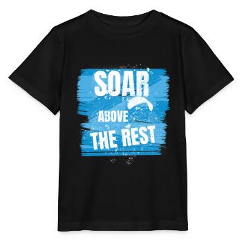 Soar Above the Rest – Paragliding Design - Stanley/Stella MINI CREATOR Kids’ T-Shirt - black - Front - Mikhail (115cm)
