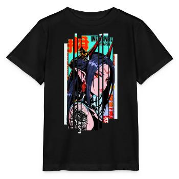 Cyborg Oni Kanji - Stanley/Stella Kinder T-Shirt MINI CREATOR  - Schwarz - Vorne - Mikhail (115cm)