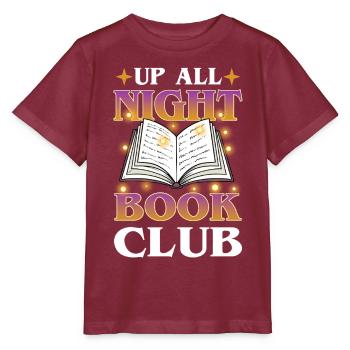 Story Seker Buchliebhaber All Night Book Club - Stanley/Stella Kinder T-Shirt MINI CREATOR  - Burgunderrot - Vorne - Kain (125cm)