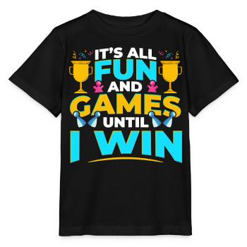 Brettspiele Win Game Night Winning - Stanley/Stella Kinder T-Shirt MINI CREATOR  - Schwarz - Vorne - Mikhail (115cm)
