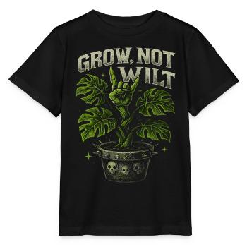 Cires, pas de roche végétale flétrie - T-shirt bio MINI CREATOR Stanley/Stella Enfant - noir - Devant - Mikhail (115cm)