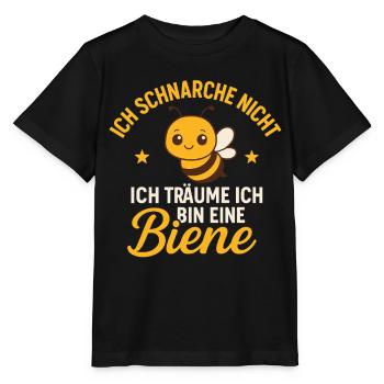 Je ne ronfle pas – le rêve des abeilles - T-shirt bio MINI CREATOR Stanley/Stella Enfant - noir - Devant - Mikhail (115cm)
