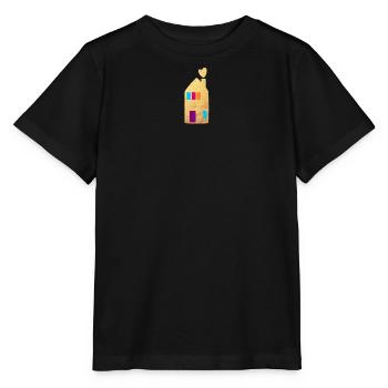 Maison Or Fenêtre Coeurs Maison Maison Hygge - T-shirt bio MINI CREATOR Stanley/Stella Enfant - noir - Devant - Mikhail (115cm)