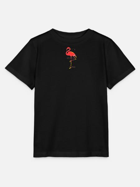 Flamingo - Stanley/Stella Kinder T-Shirt MINI CREATOR  - Schwarz