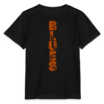 Inscription Blues - T-shirt bio MINI CREATOR Stanley/Stella Enfant - noir - Devant - Mikhail (115cm)