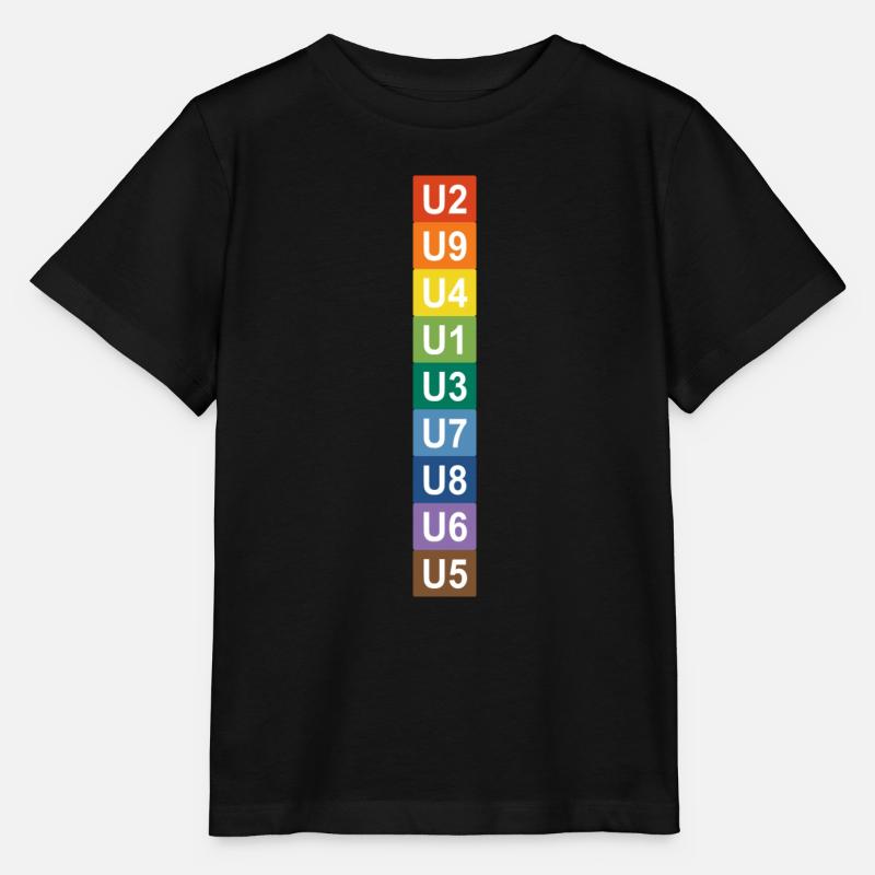 U-Bahn Regenbogen Berlin - Stanley/Stella Kinder T-Shirt MINI CREATOR  - Schwarz